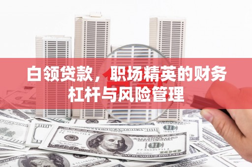 紫阳白领贷款，职场精英的财务杠杆与风险管理
