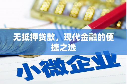 紫阳无抵押贷款，现代金融的便捷之选