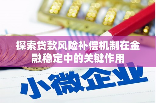 紫阳探索贷款风险补偿机制在金融稳定中的关键作用