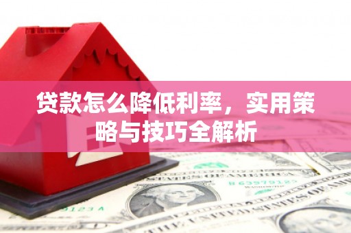 紫阳贷款怎么降低利率，实用策略与技巧全解析