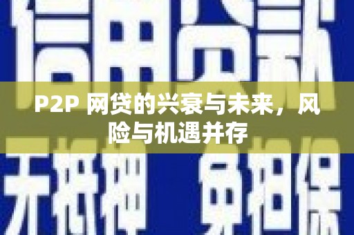 紫阳P2P 网贷的兴衰与未来，风险与机遇并存