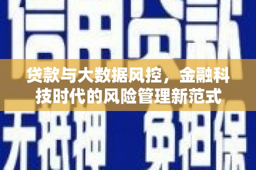 紫阳贷款与大数据风控，金融科技时代的风险管理新范式