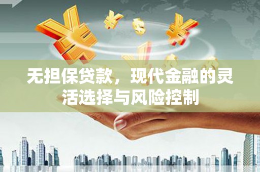 紫阳无担保贷款，现代金融的灵活选择与风险控制