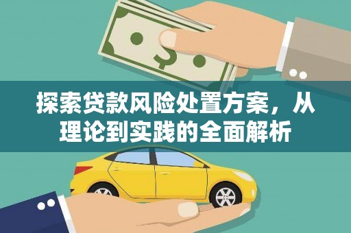 紫阳探索贷款风险处置方案，从理论到实践的全面解析