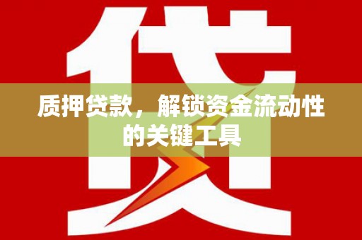 紫阳质押贷款，解锁资金流动性的关键工具
