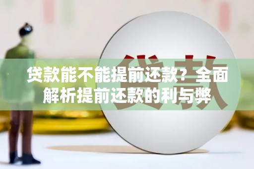 紫阳贷款能不能提前还款？全面解析提前还款的利与弊