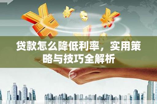 紫阳贷款怎么降低利率，实用策略与技巧全解析