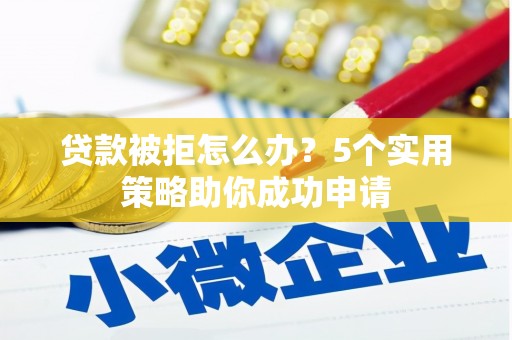 紫阳贷款被拒怎么办？5个实用策略助你成功申请