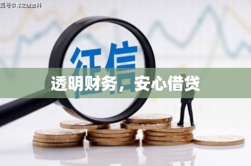紫阳透明财务，安心借贷
