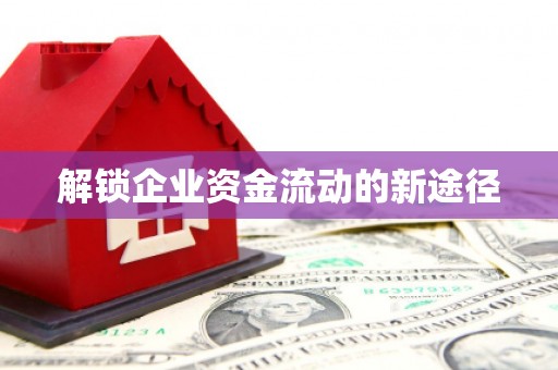紫阳解锁企业资金流动的新途径