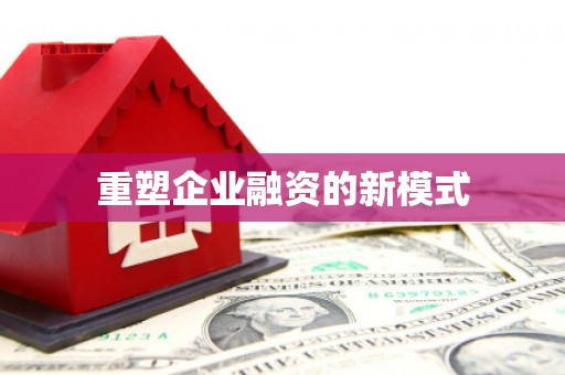 紫阳重塑企业融资的新模式