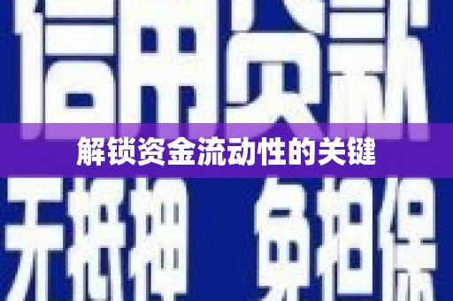 紫阳解锁资金流动性的关键